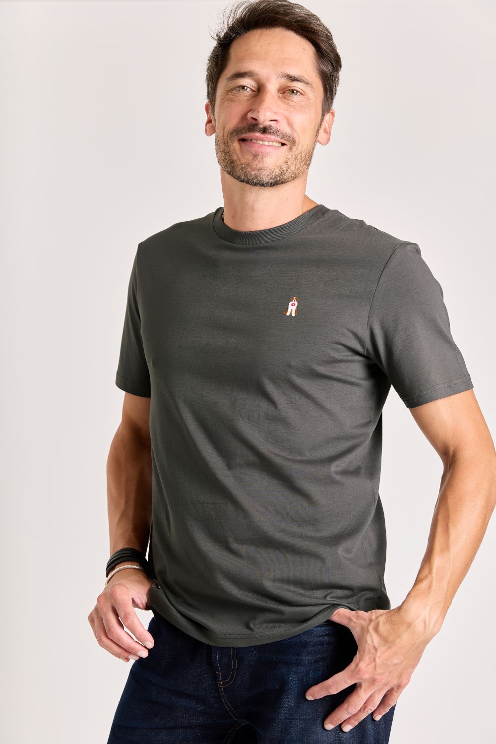 T-shirts korte mouw grijs STRØM