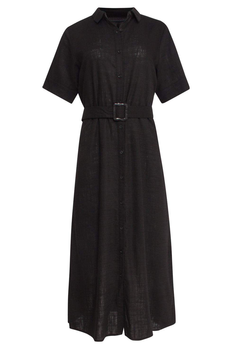 Jurken korte mouw zwart Smashed Lemon