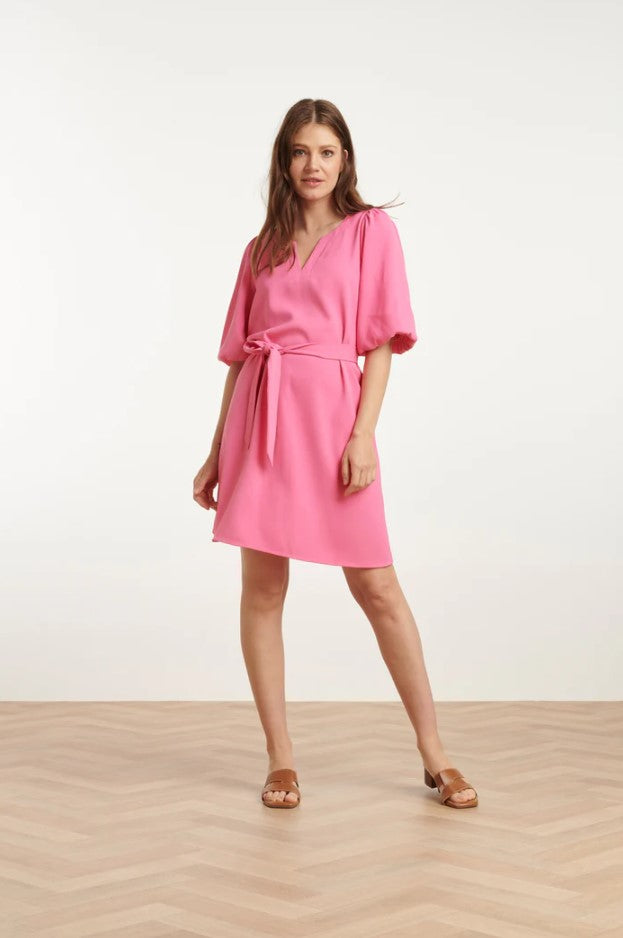 Jurken korte mouw roze Smashed Lemon