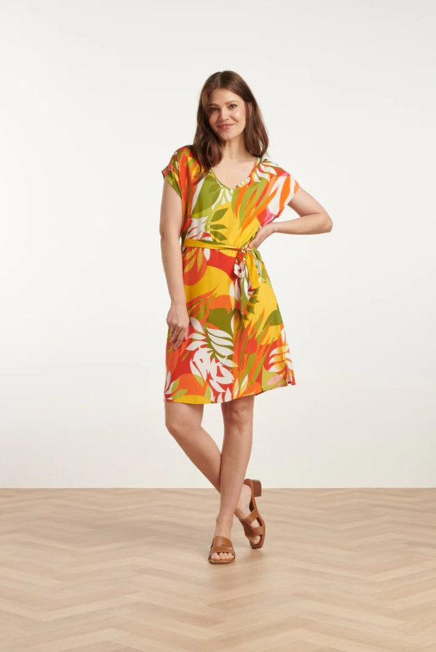 Jurken korte mouw multicolor Smashed Lemon