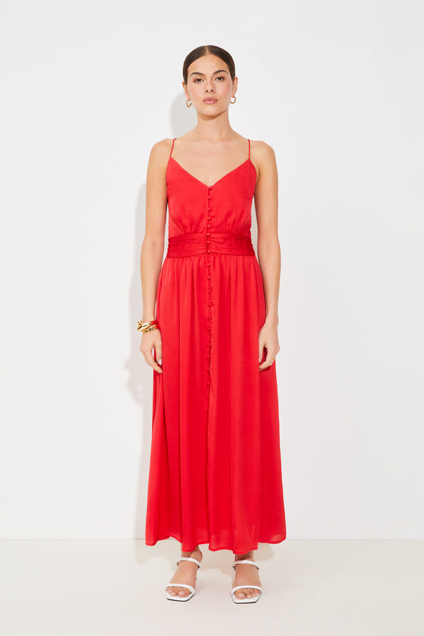 Jurken zonder mouw rood Suncoo Paris