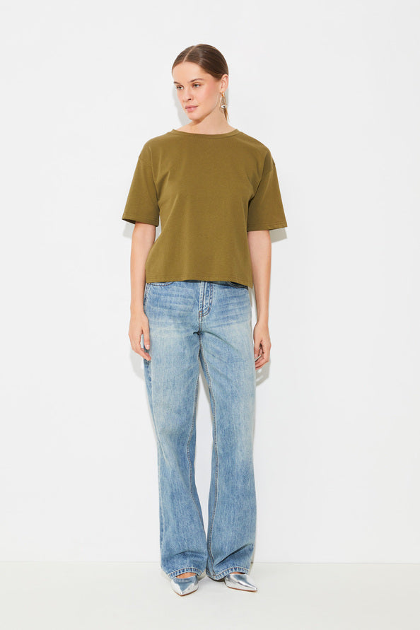 T-shirts korte mouw groen Suncoo Paris