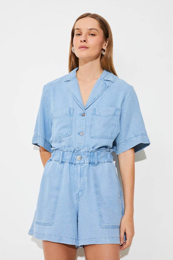 Shorten blauw Suncoo Paris