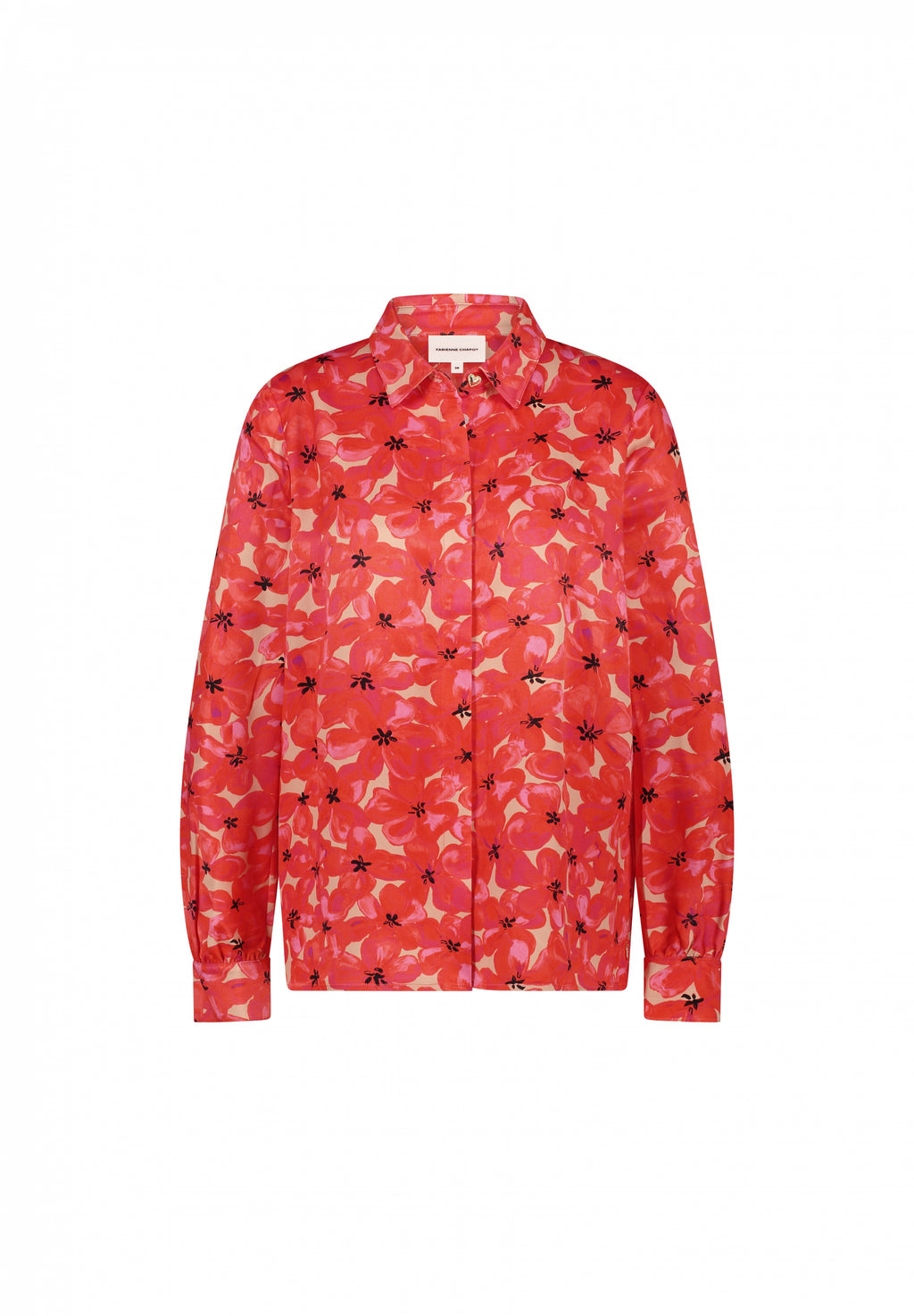 Blouses lange mouw rood Fabienne Chapot