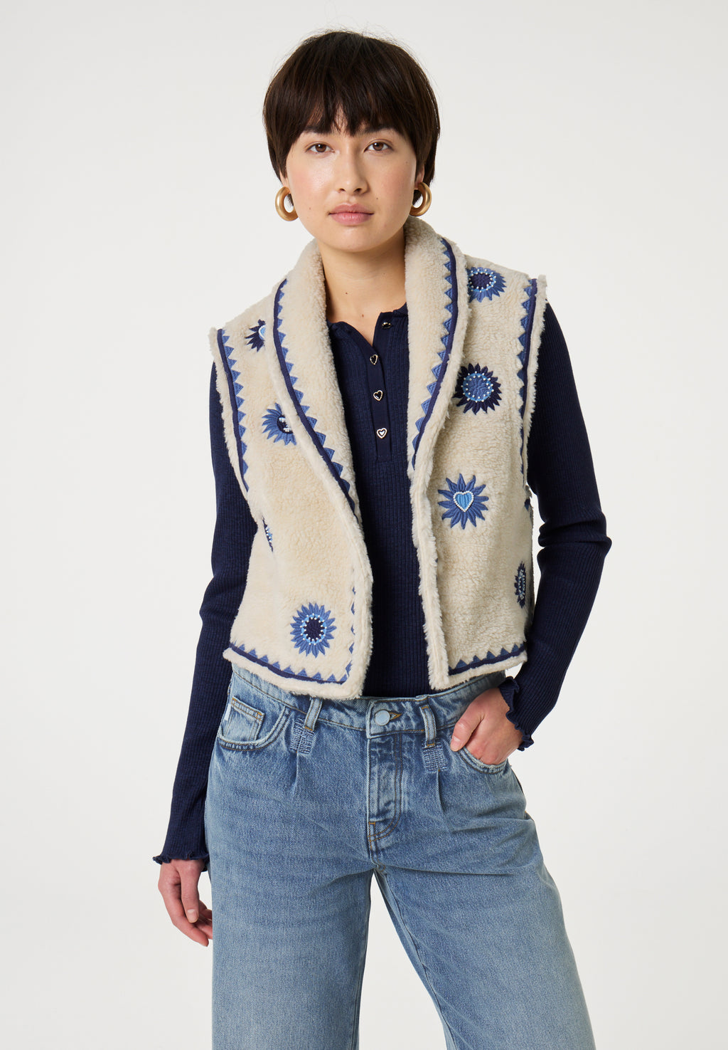 Bodywarmers beige Fabienne Chapot