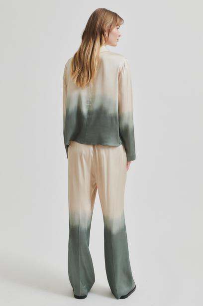 Blouses lange mouw groen Second Female