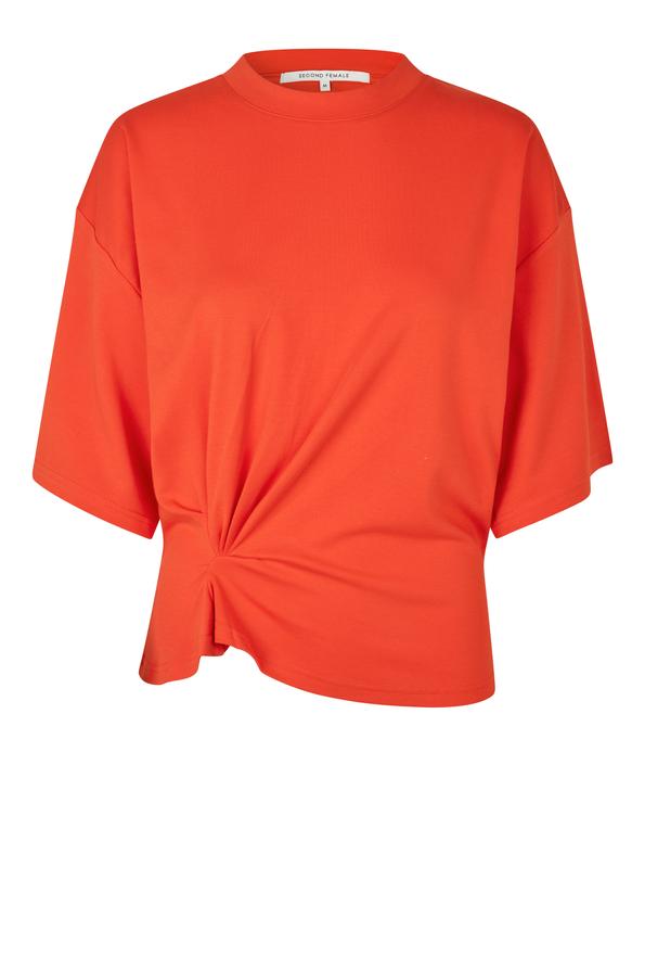 T-shirts korte mouw rood Second Female