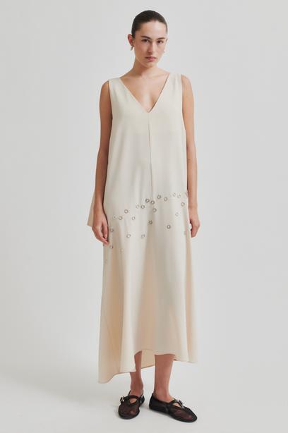 Jurken zonder mouw beige Second Female