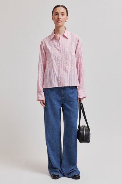 Blouses lange mouw roze Second Female