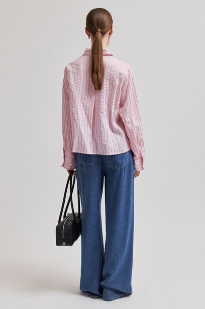Blouses lange mouw roze Second Female