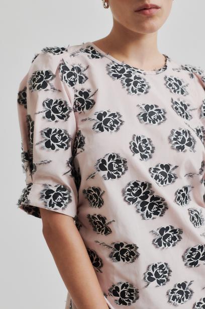 Jurken korte mouw roze Second Female