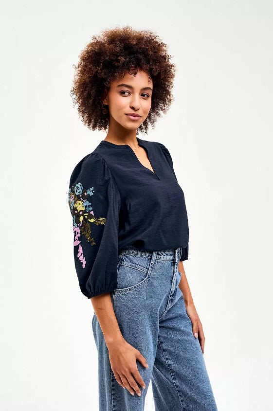 Blouses lange mouw navy CKS