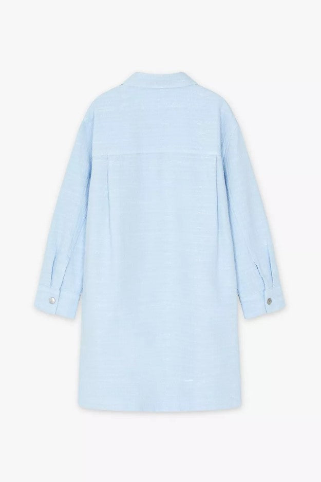 Jurken lange mouw blauw CKS