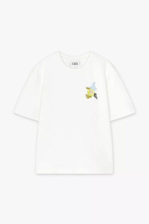 T-shirts korte mouw wit CKS