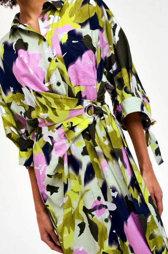 Jurken lange mouw multicolor CKS