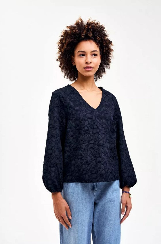 Blouses lange mouw navy CKS