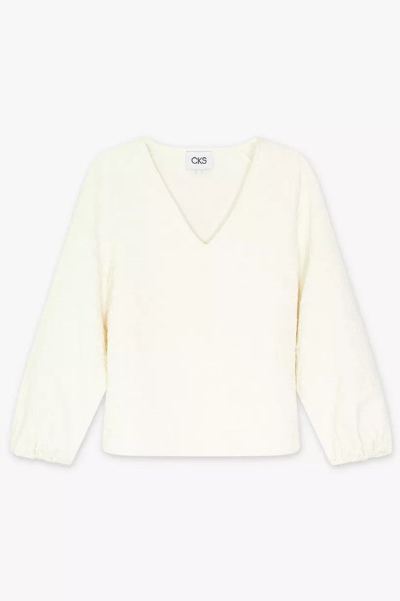 Blouses lange mouw beige CKS