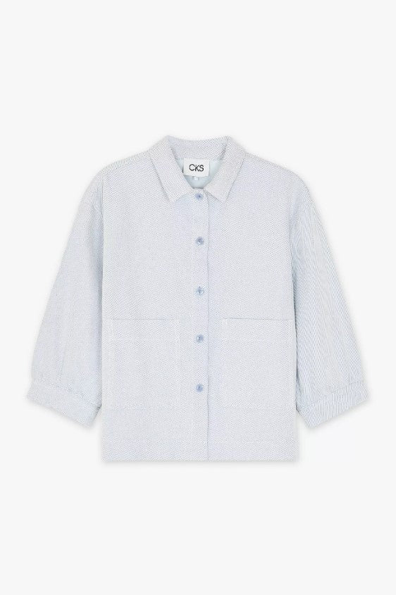 Blouses lange mouw blauw CKS