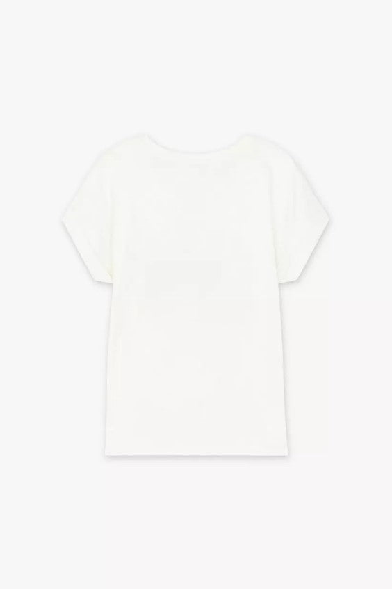 T-shirts korte mouw beige CKS