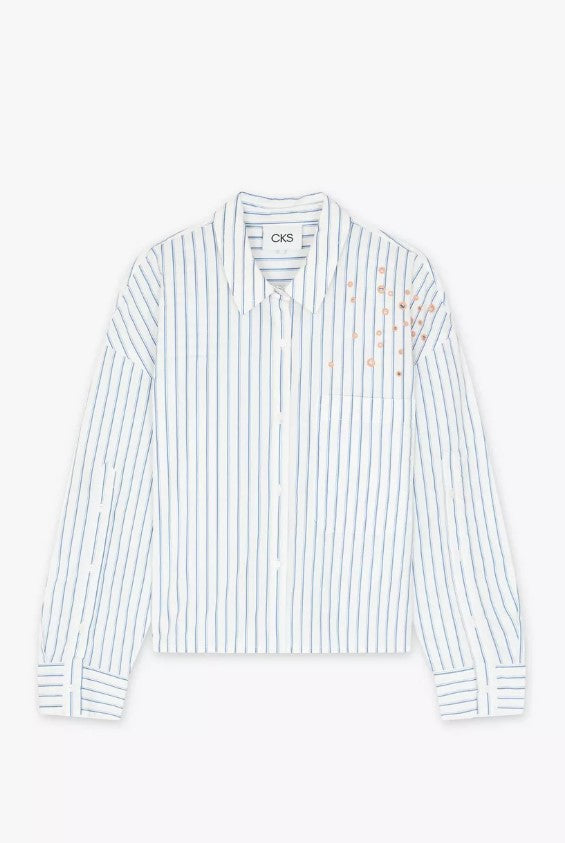 Blouses lange mouw blauw CKS