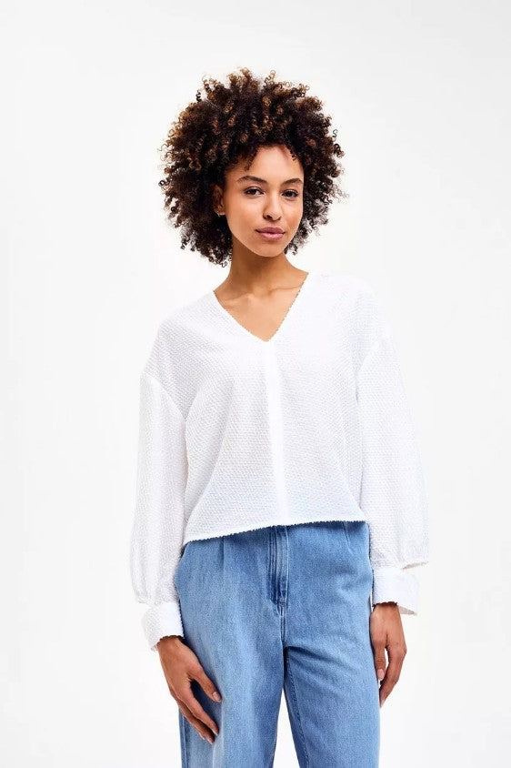 Blouses lange mouw beige CKS