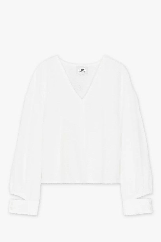 Blouses lange mouw beige CKS