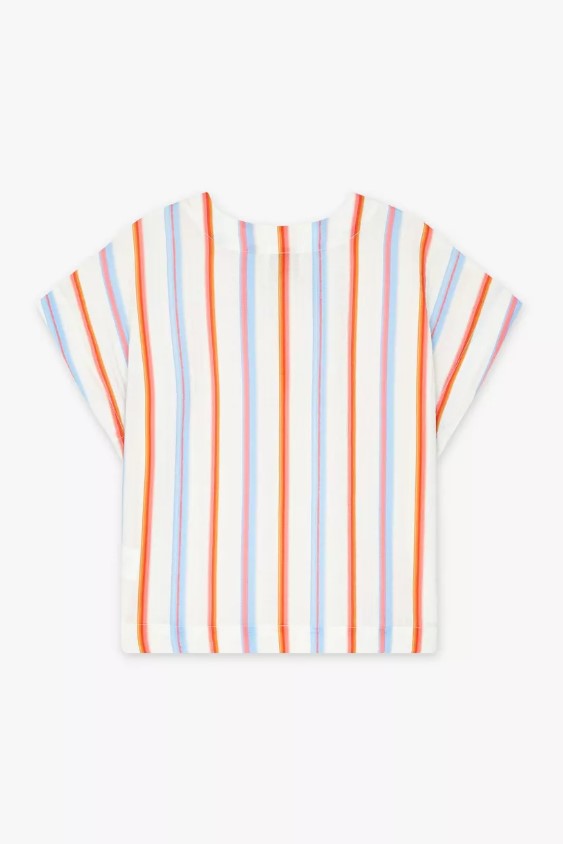 Blouses korte mouw blauw CKS