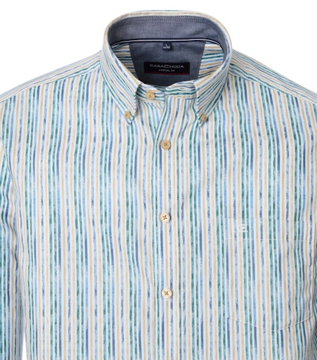 Hemden lange mouw blauw Casa Moda