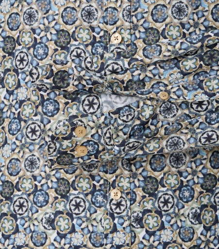 Hemden lange mouw blauw Casa Moda