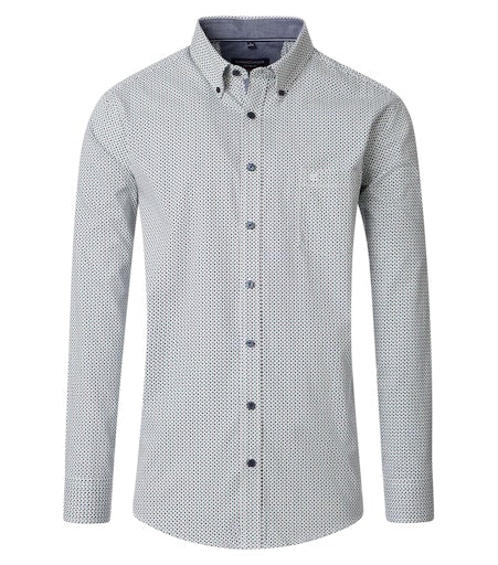 Hemden lange mouw blauw Casa Moda