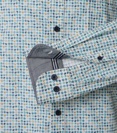 Hemden lange mouw blauw Casa Moda