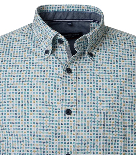 Hemden lange mouw blauw Casa Moda