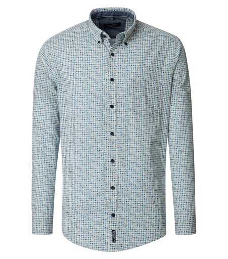 Hemden lange mouw blauw Casa Moda