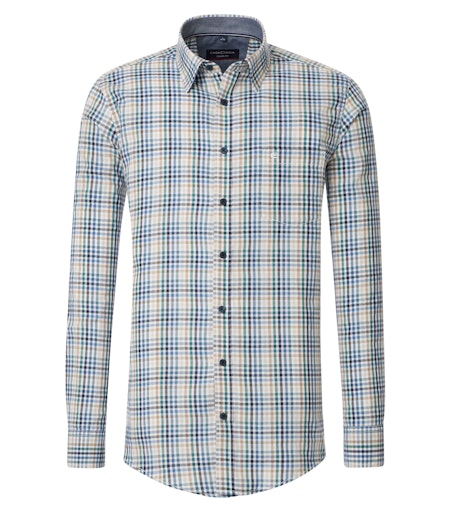 Hemden lange mouw blauw Casa Moda