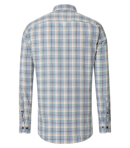 Hemden lange mouw blauw Casa Moda