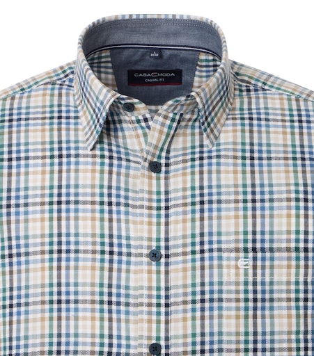 Hemden lange mouw blauw Casa Moda