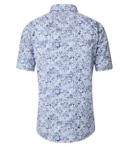 Hemden korte mouw blauw Casa Moda