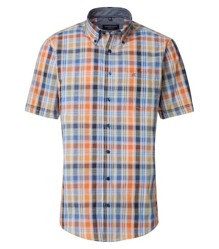 Hemden korte mouw blauw Casa Moda