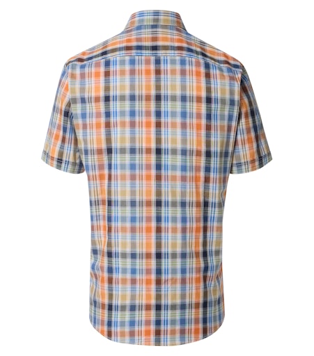Hemden korte mouw blauw Casa Moda