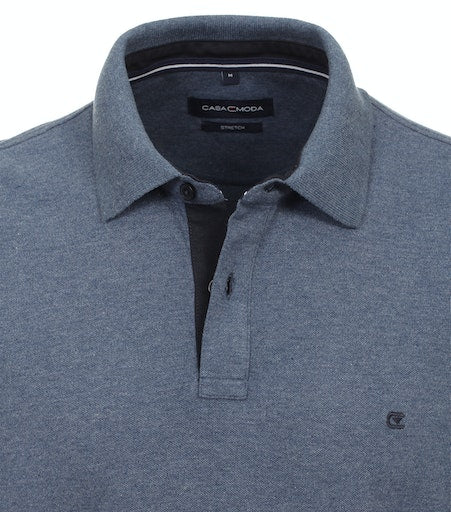 Polo's lange mouw blauw Casa Moda
