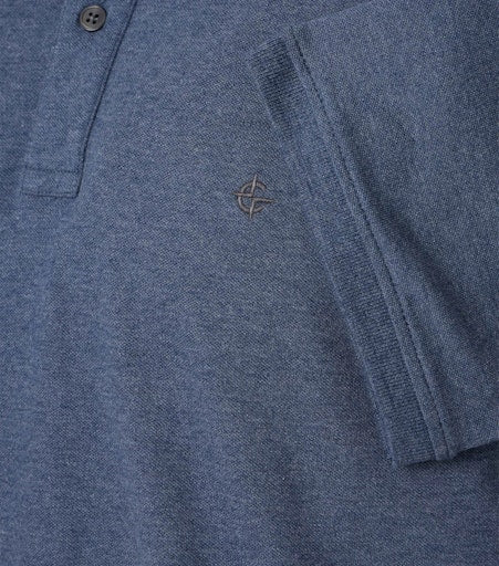 Polo's lange mouw blauw Casa Moda