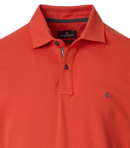 Polo's lange mouw oranje Casa Moda