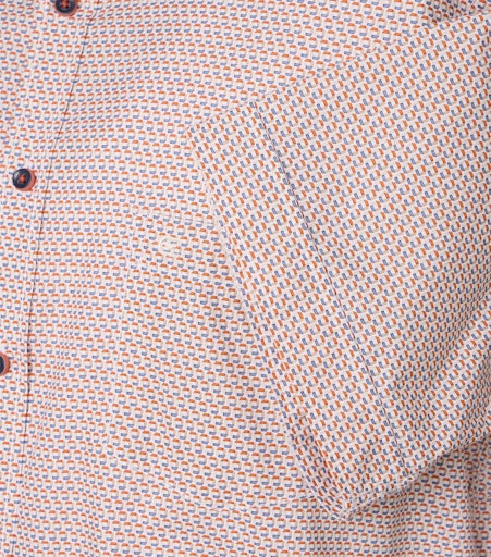 Hemden korte mouw oranje Casa Moda