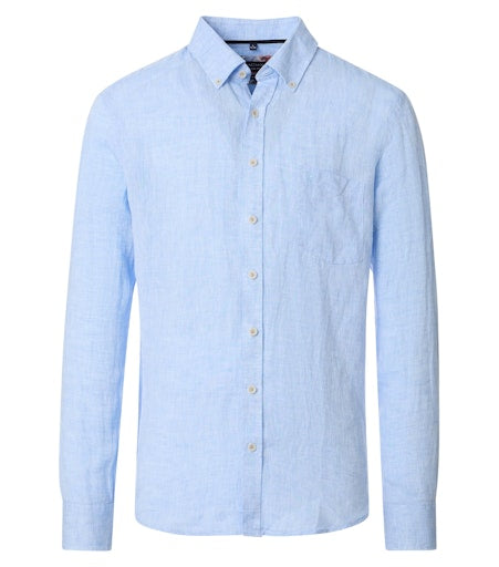 Hemden lange mouw blauw Casa Moda