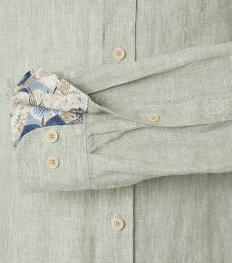 Hemden lange mouw groen Casa Moda