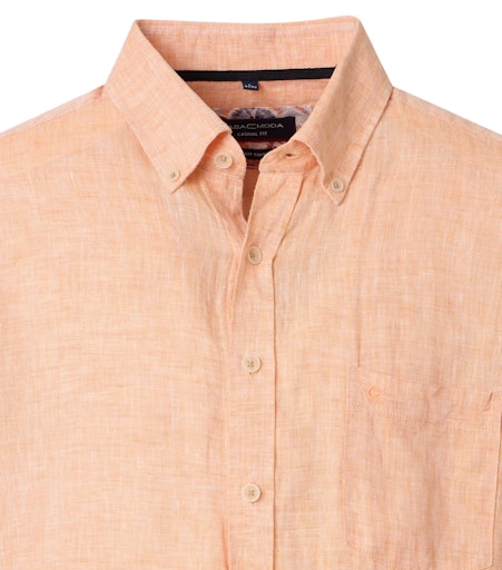 Hemden lange mouw oranje Casa Moda