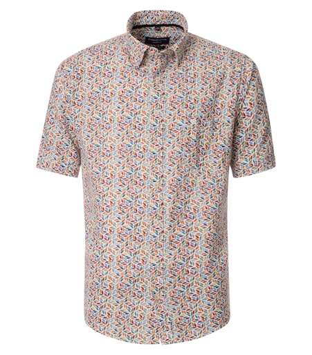 Hemden korte mouw rood Casa Moda