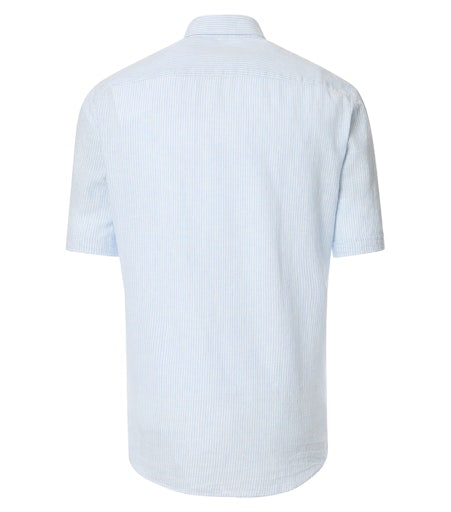 Hemden korte mouw blauw Casa Moda