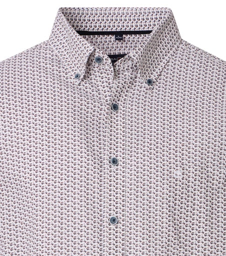 Hemden korte mouw blauw Casa Moda