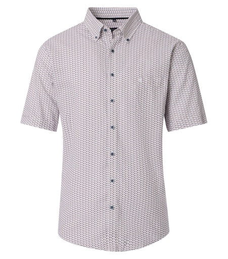 Hemden korte mouw blauw Casa Moda